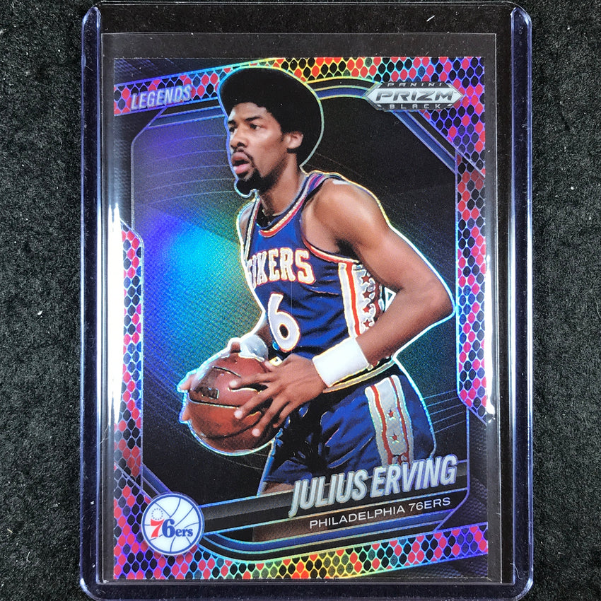 2024-25 Prizm Black JULIUS ERVING Snakeskin SSP #263