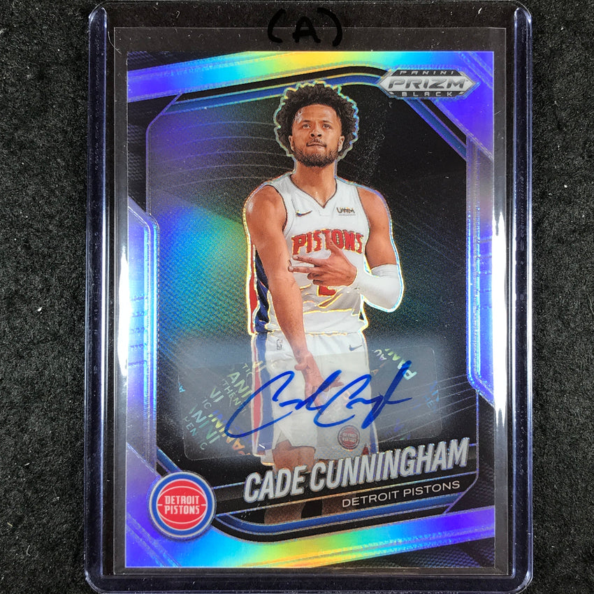 2024-25 Prizm Black CADE CUNNINGHAM Base Auto Silver #8 (A)