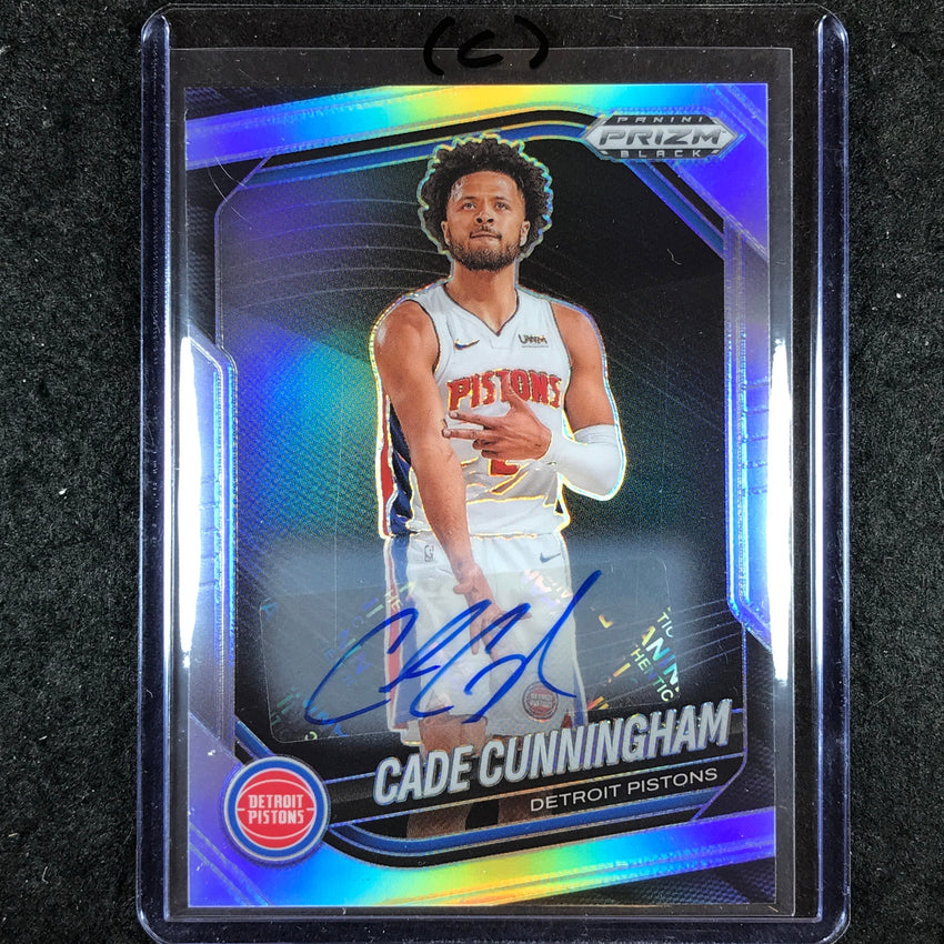2024-25 Prizm Black CADE CUNNINGHAM Base Auto Silver #8 (C)