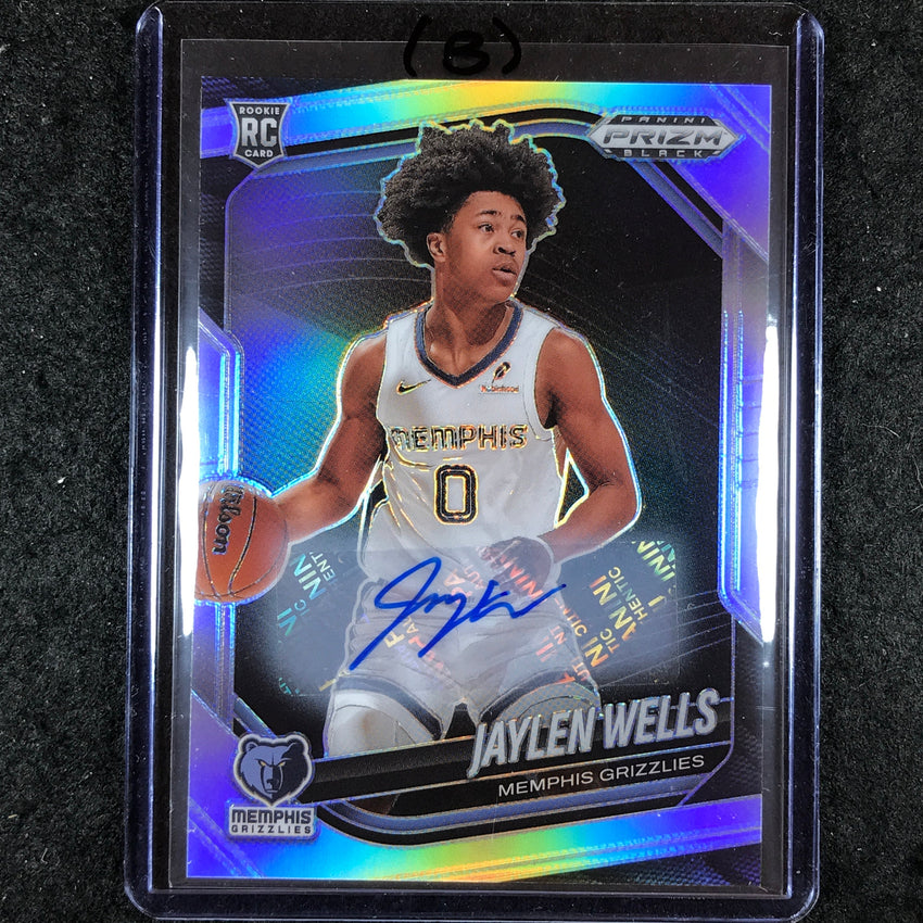 2024-25 Prizm Black JAYLEN WELLS Base Rookie Auto Silver #34 (B)