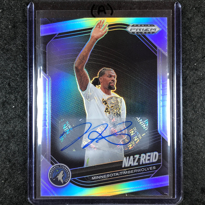 2024-25 Prizm Black NAZ REID Base Auto Silver #45 (A)