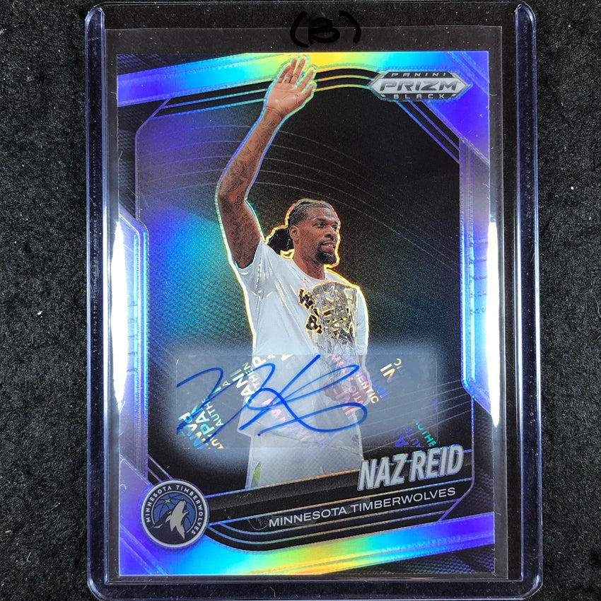2024-25 Prizm Black NAZ REID Base Auto Silver #45 (B)