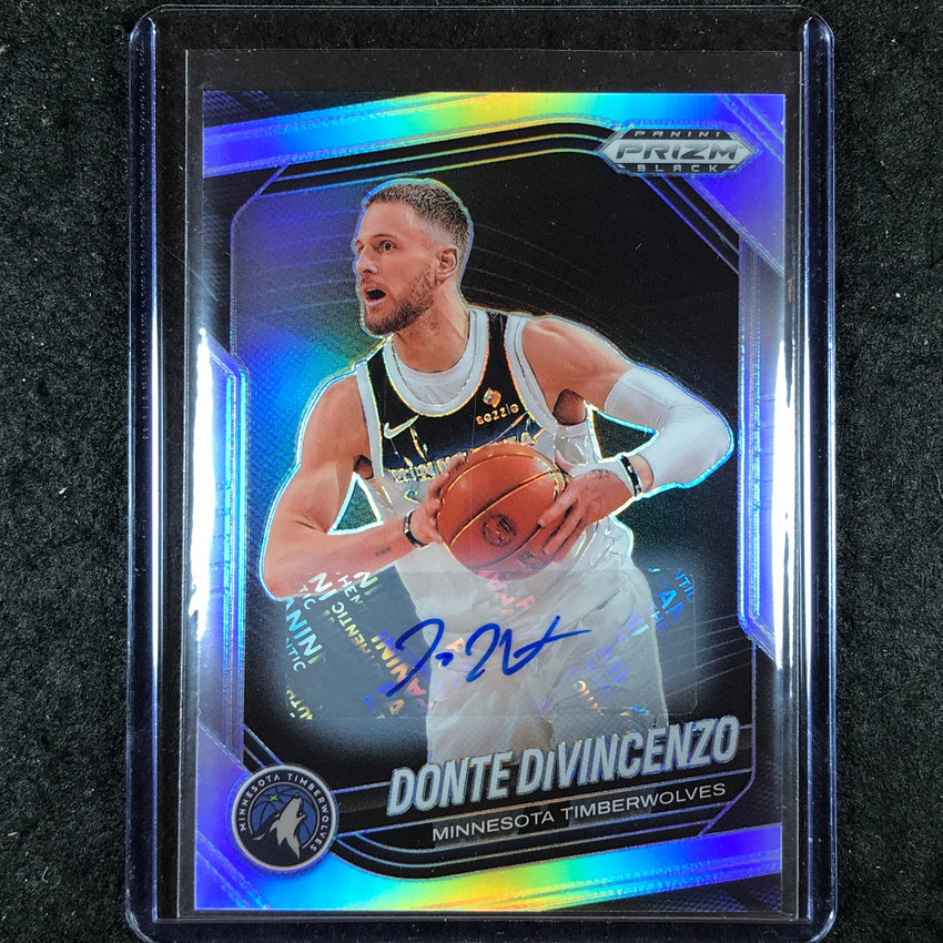 2024-25 Prizm Black DONTE DIVINCENZO Base Auto Silver #51
