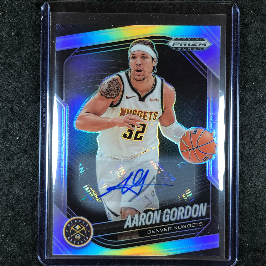 2024-25 Prizm Black AARON GORDON Base Auto Silver #56