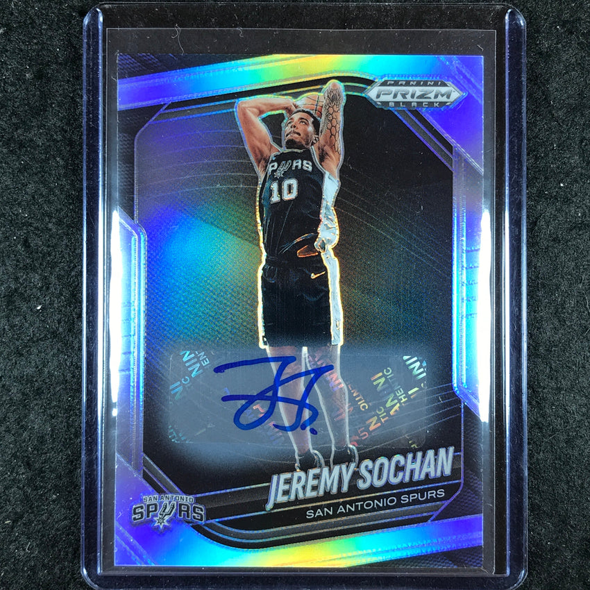 2024-25 Prizm Black JEREMY SOCHAN Base Auto Silver #62