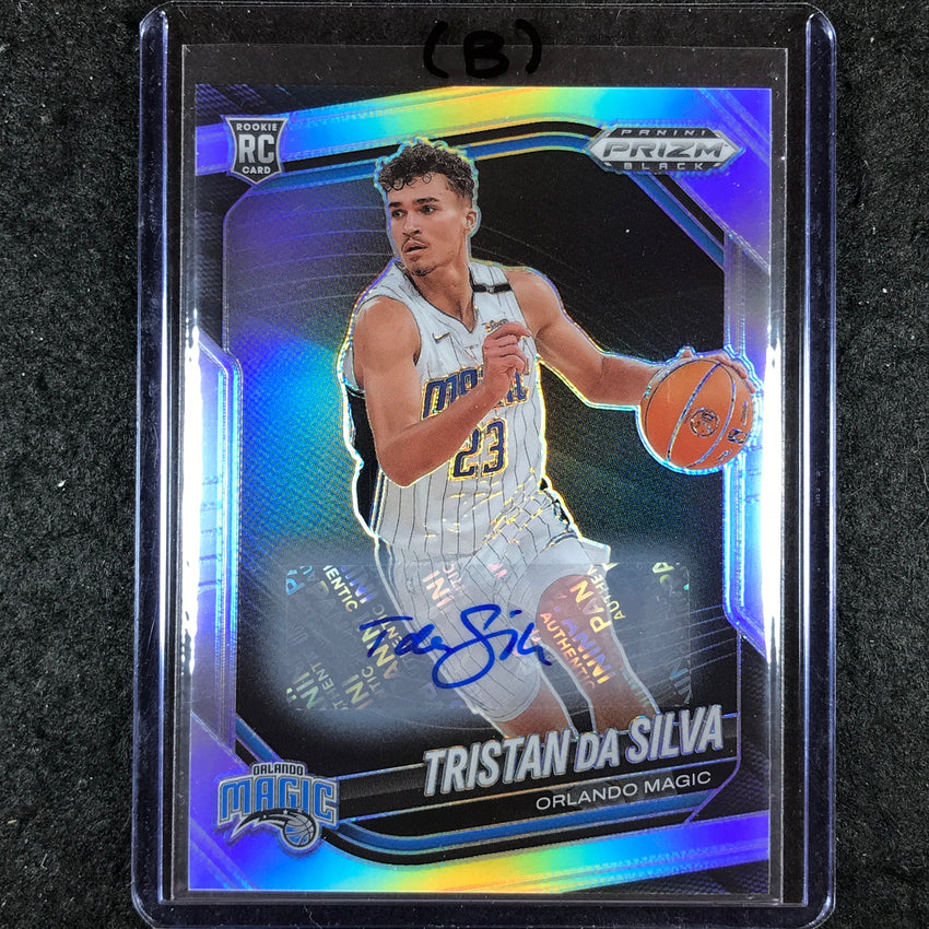 2024-25 Prizm Black TRISTAN DA SILVA Base Rookie Auto Silver #87 (B)