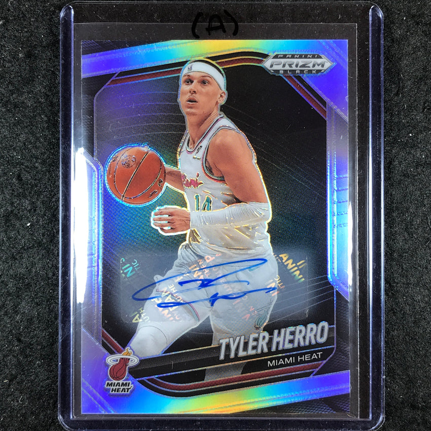 2024-25 Prizm Black TYLER HERRO Base Auto Silver #88 (A)