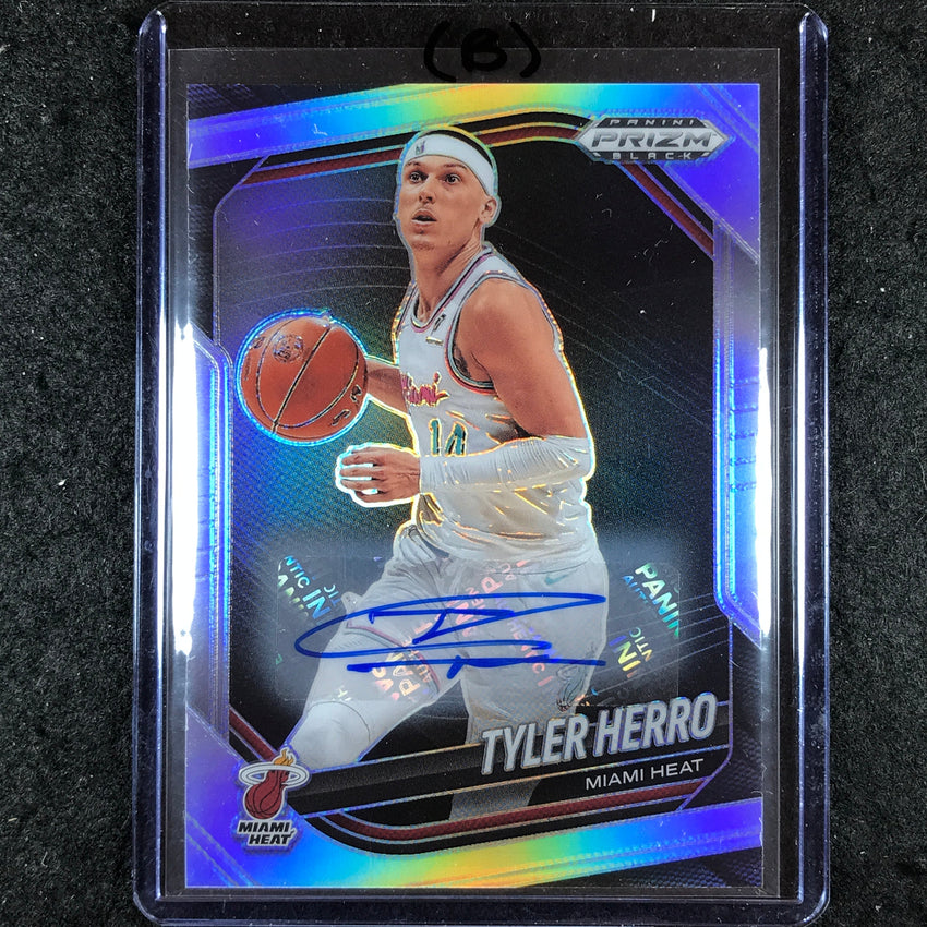 2024-25 Prizm Black TYLER HERRO Base Auto Silver #88 (B)