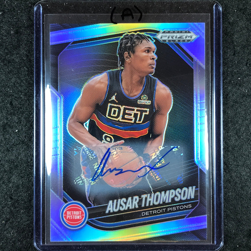 2024-25 Prizm Black AUSAR THOMPSON Base Auto Silver #90 (A)