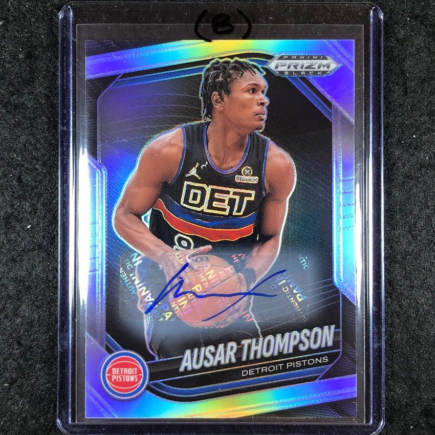 2024-25 Prizm Black AUSAR THOMPSON Base Auto Silver #90 (B)