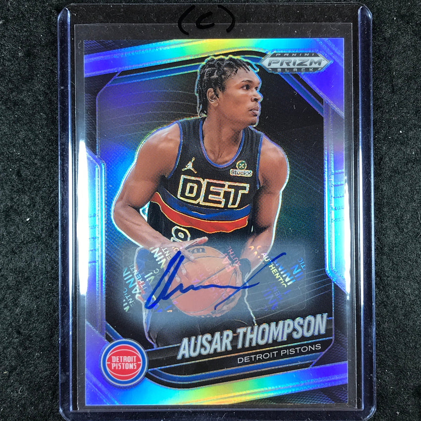 2024-25 Prizm Black AUSAR THOMPSON Base Auto Silver #90 (C)