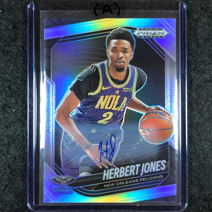 2024-25 Prizm Black HERBERT JONES Base Auto Silver #103 (A)