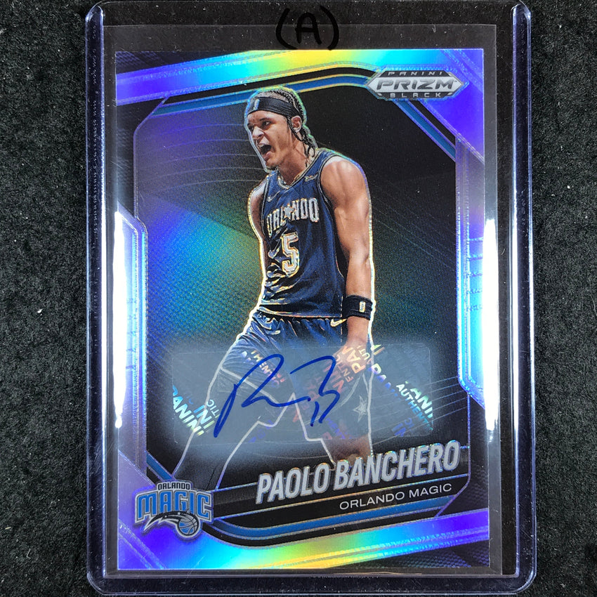 2024-25 Prizm Black PAOLO BANCHERO Base Auto Silver #117 (A)