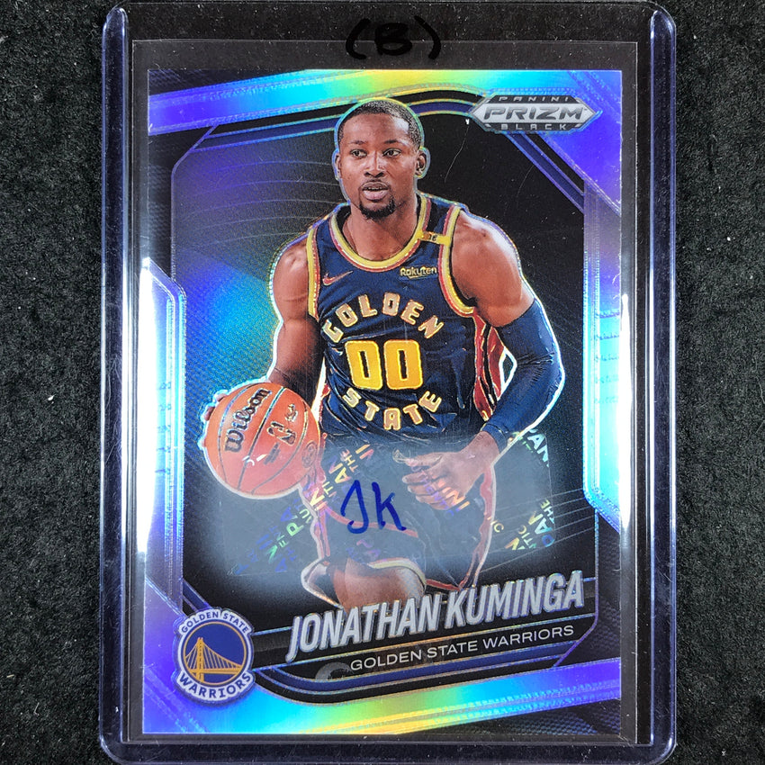 2024-25 Prizm Black JONATHAN KUMINGA Base Auto Silver #122 (B)