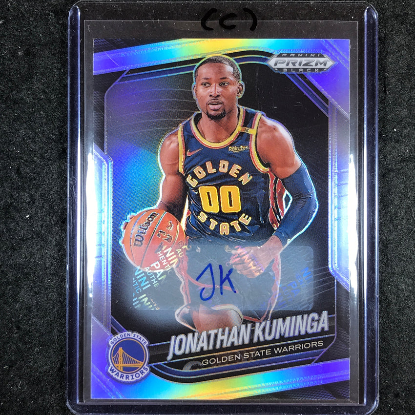 2024-25 Prizm Black JONATHAN KUMINGA Base Auto Silver #122 (C)
