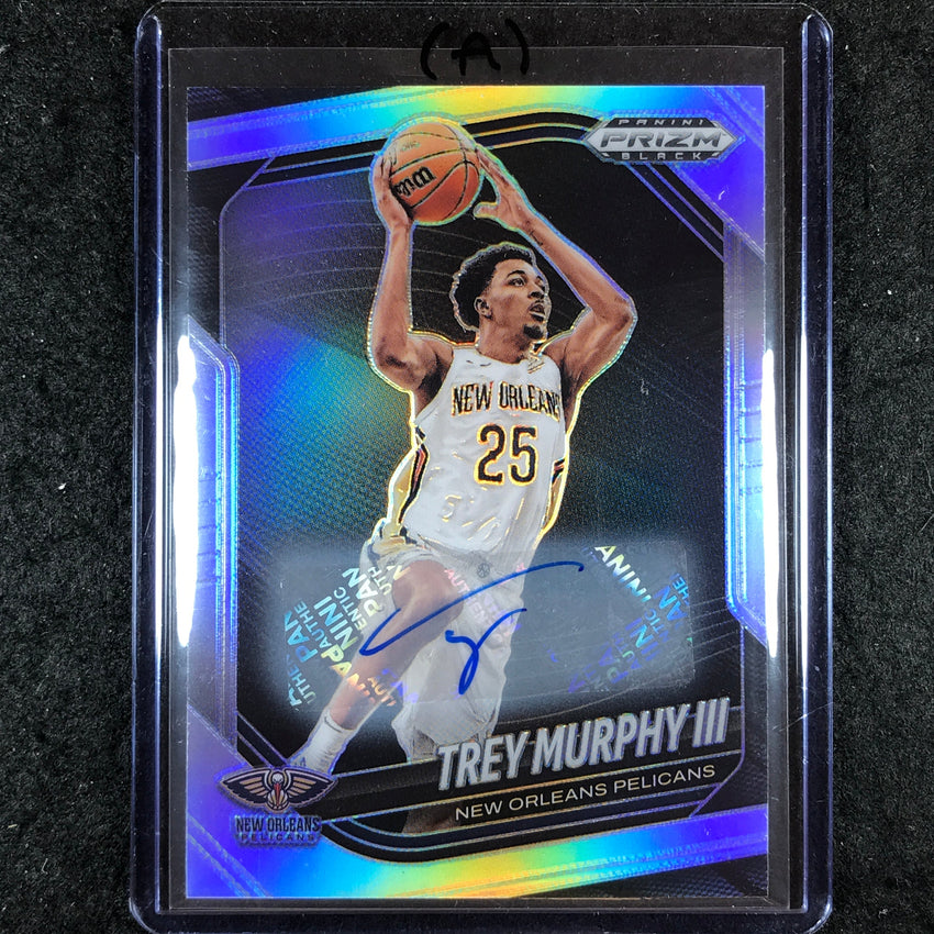 2024-25 Prizm Black TREY MURPHY III Base Auto Silver #124 (A)