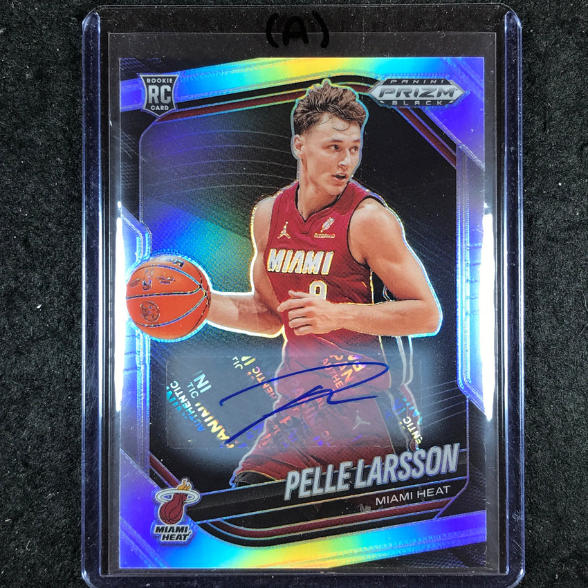 2024-25 Prizm Black PELLE LARSSON Base Rookie Auto Silver #130 (A)