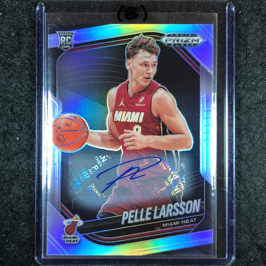 2024-25 Prizm Black PELLE LARSSON Base Rookie Auto Silver #130 (B)