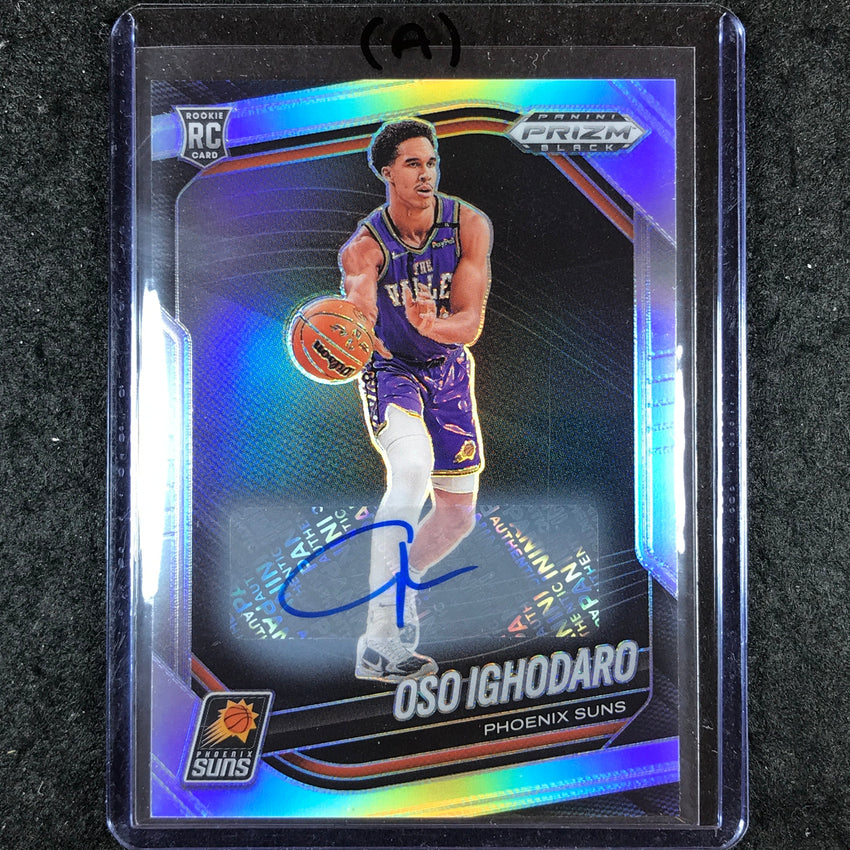 2024-25 Prizm Black OSO IGHODARO Base Rookie Auto Silver #135 (A)