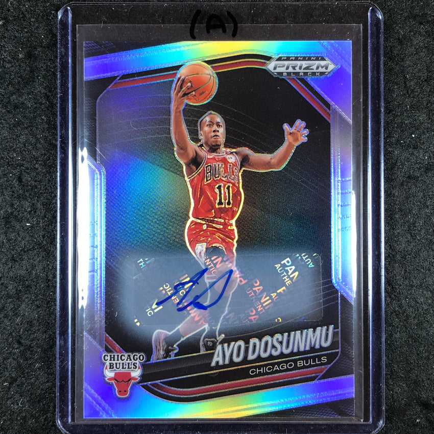 2024-25 Prizm Black AYO DOSUNMU Base Auto Silver #165 (A)