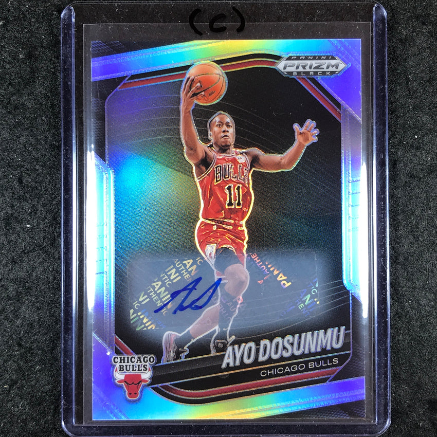 2024-25 Prizm Black AYO DOSUNMU Base Auto Silver #165 (C)