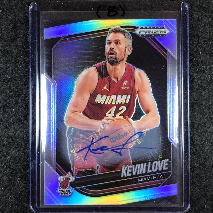 2024-25 Prizm Black KEVIN LOVE Base Auto Silver #183 (B)