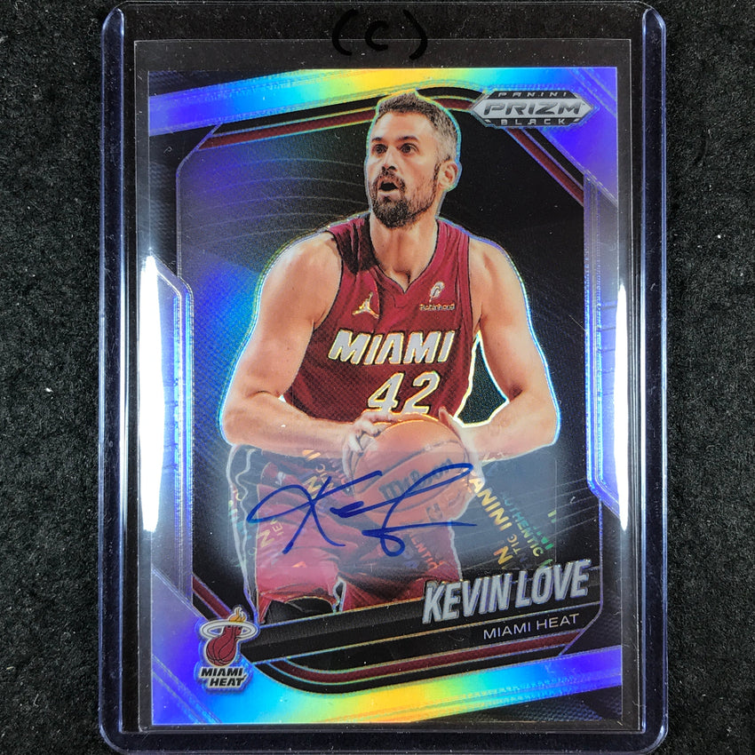 2024-25 Prizm Black KEVIN LOVE Base Auto Silver #183 (C)