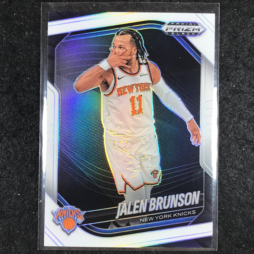2024-25 Prizm Black JALEN BRUNSON Base White /175 #160