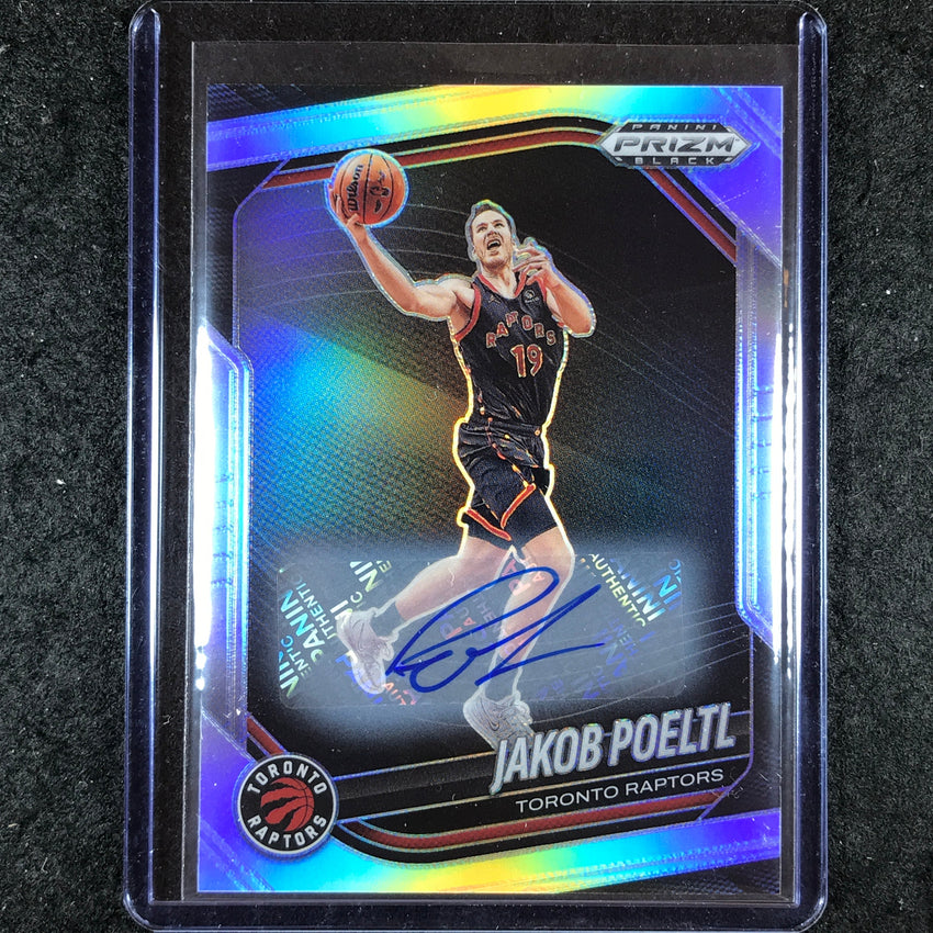 2024-25 Prizm Black JAKOB POELTL Base Auto Silver #185