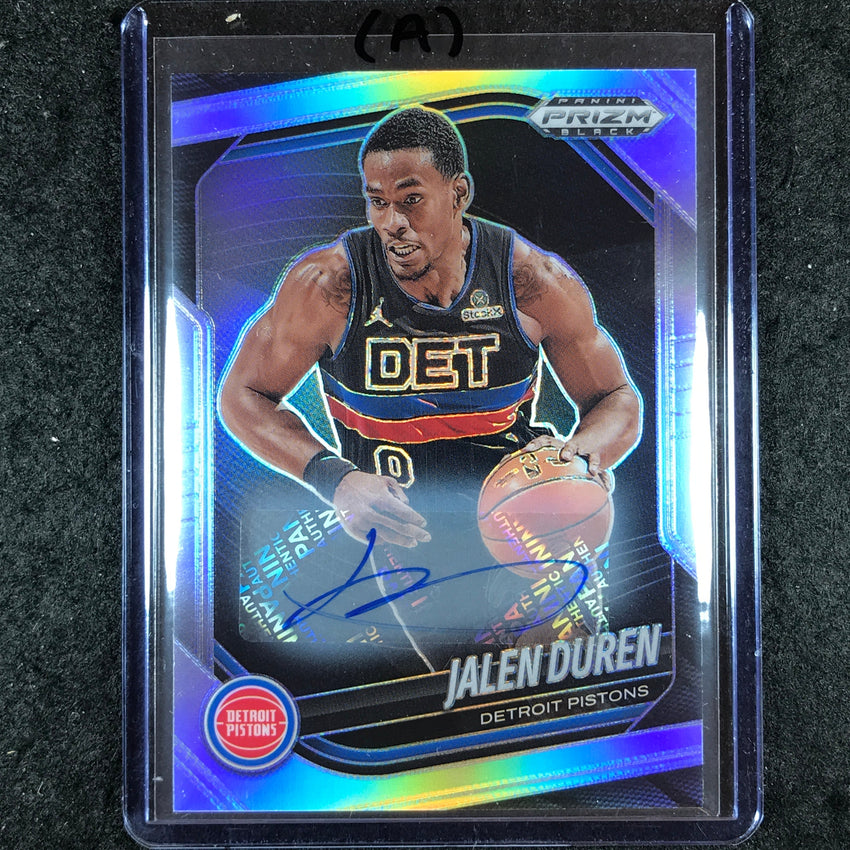 2024-25 Prizm Black JALEN DUREN Base Auto Silver #190 (A)