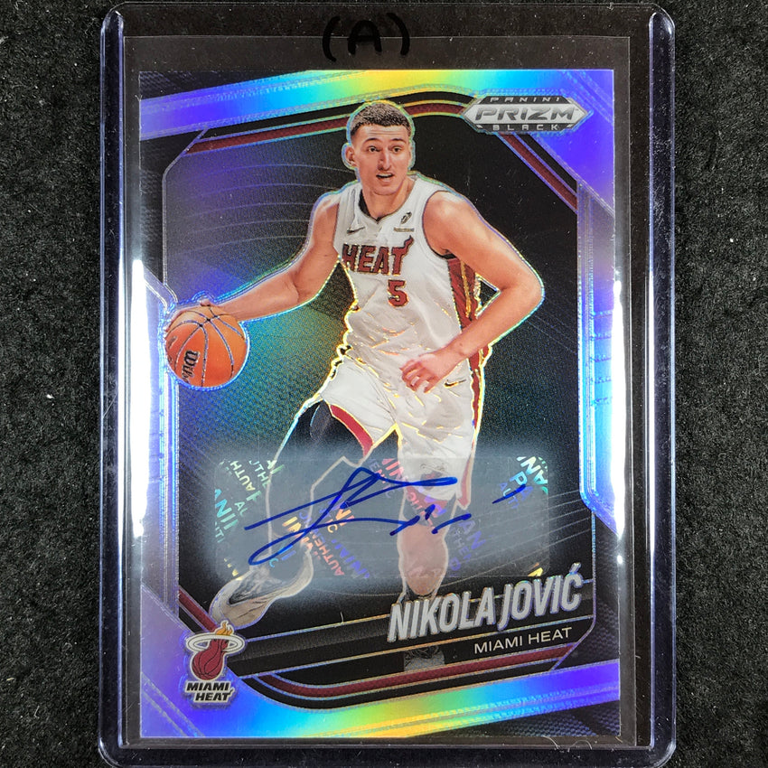 2024-25 Prizm Black NIKOLA JOVIC Base Auto Silver #194 (A)