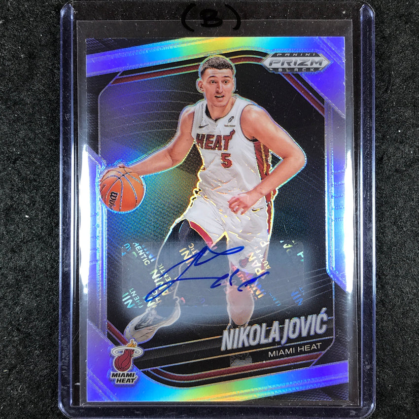 2024-25 Prizm Black NIKOLA JOVIC Base Auto Silver #194 (B)