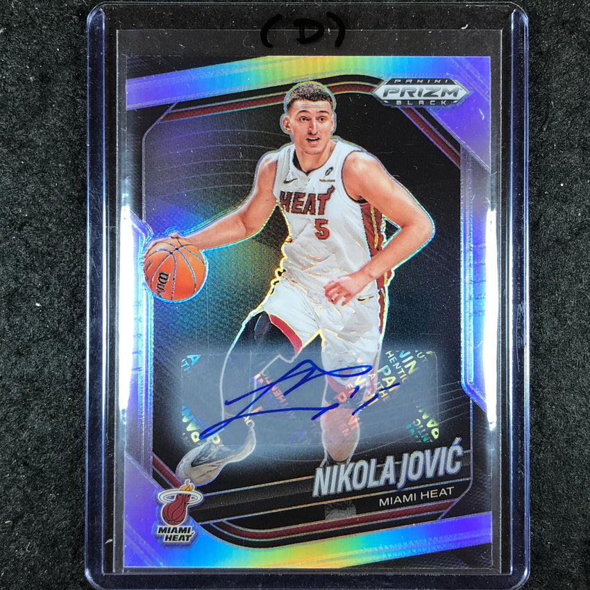2024-25 Prizm Black NIKOLA JOVIC Base Auto Silver #194 (D)
