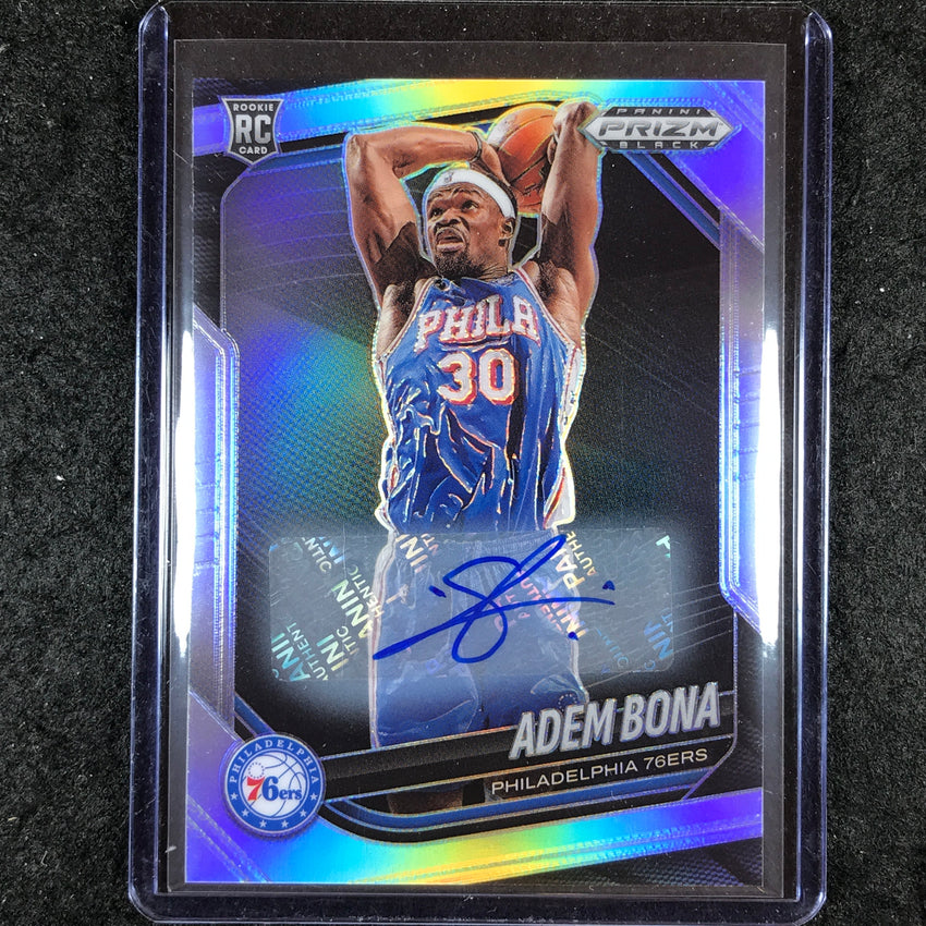 2024-25 Prizm Black ADEM BONA Base Rookie Auto Silver #196