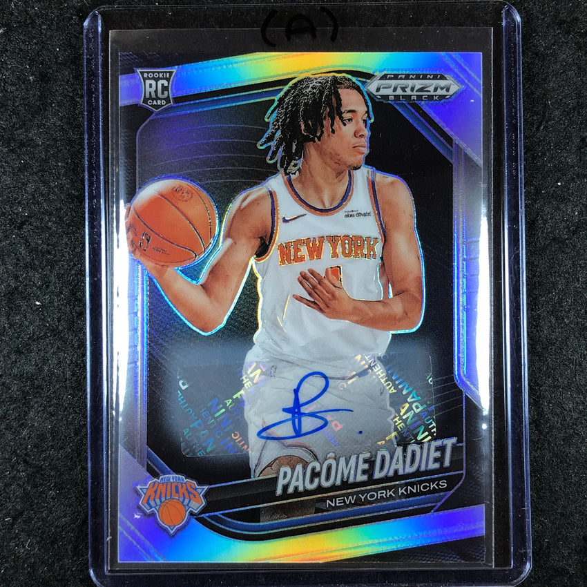 2024-25 Prizm Black PACOME DADIET Base Rookie Auto Silver #208 (A)