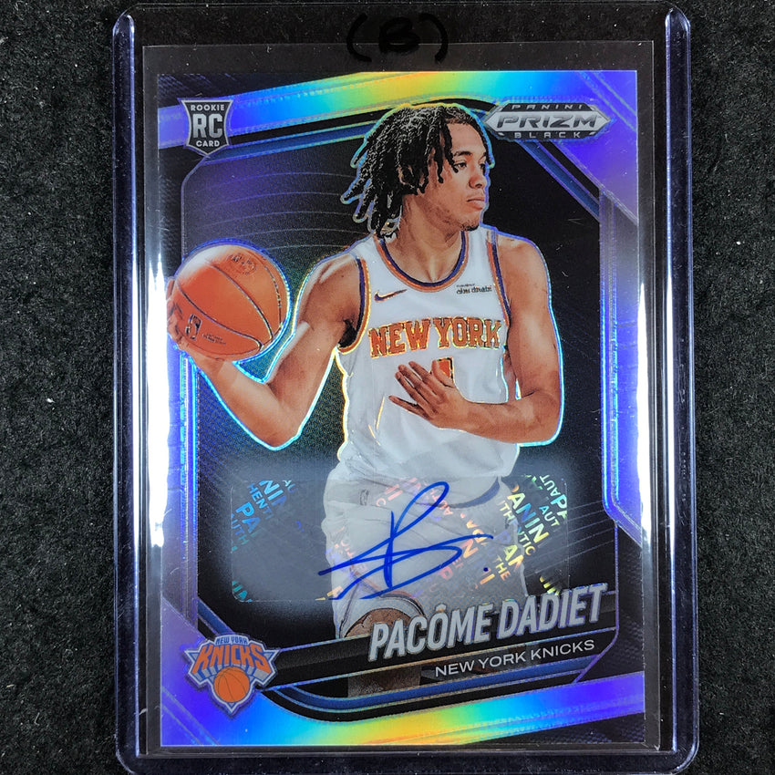 2024-25 Prizm Black PACOME DADIET Base Rookie Auto Silver #208 (B)