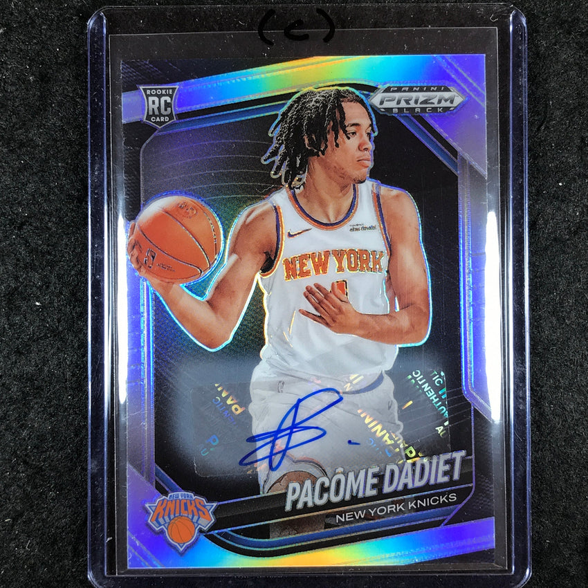2024-25 Prizm Black PACOME DADIET Base Rookie Auto Silver #208 (C)