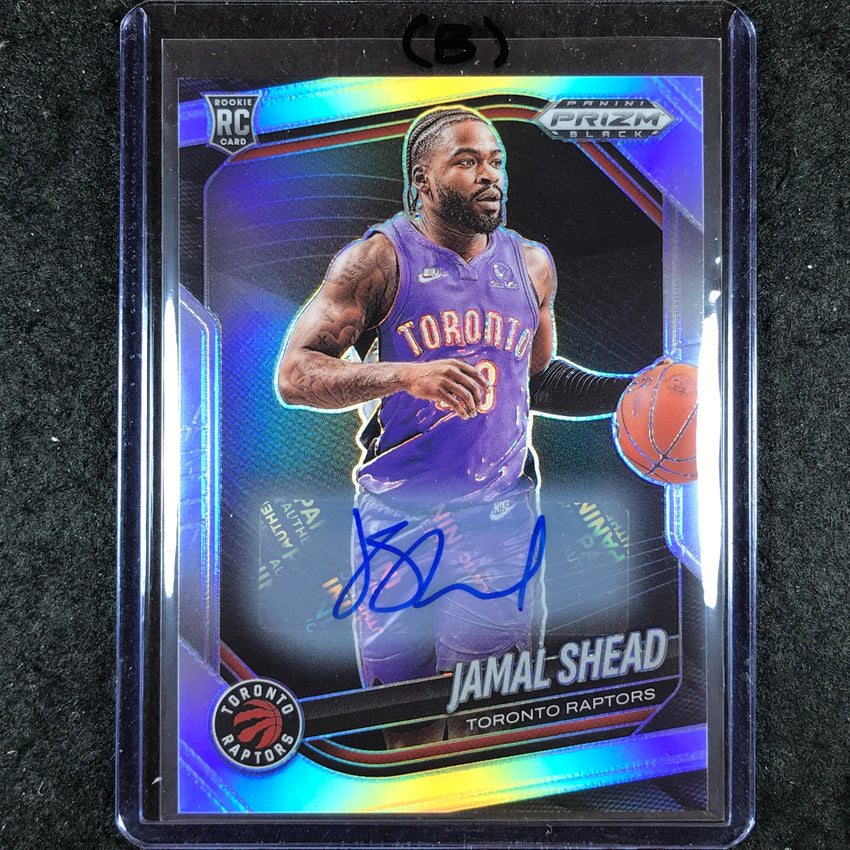 2024-25 Prizm Black JAMAL SHEAD Base Rookie Auto Silver #210 (B)