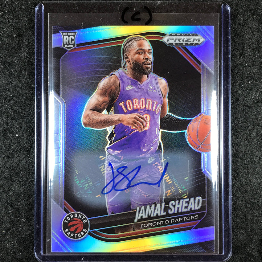 2024-25 Prizm Black JAMAL SHEAD Base Rookie Auto Silver #210 (C)