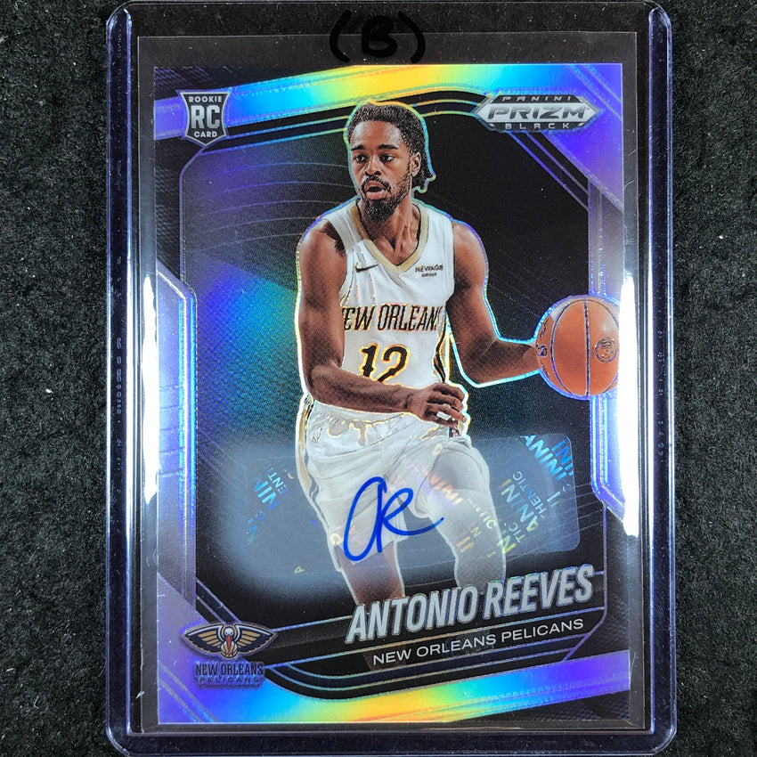 2024-25 Prizm Black ANTONIO REEVES Base Rookie Auto Silver #214 (B)