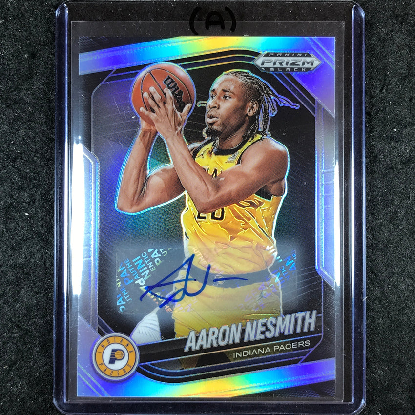 2024-25 Prizm Black AARON NESMITH Base Auto Silver #220 (A)