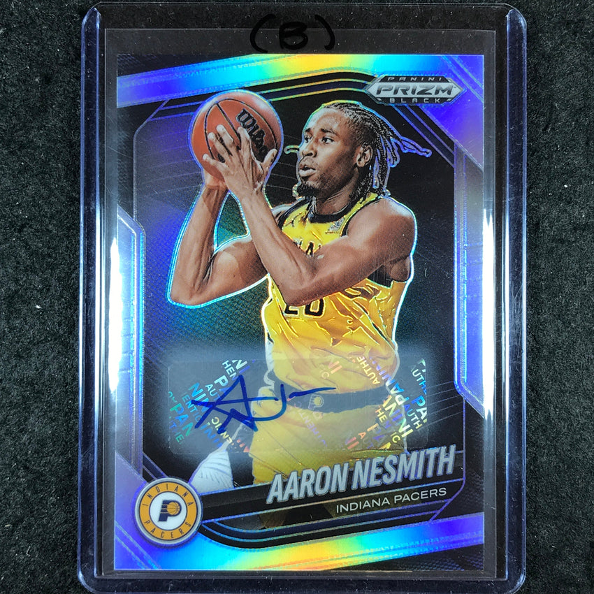 2024-25 Prizm Black AARON NESMITH Base Auto Silver #220 (B)