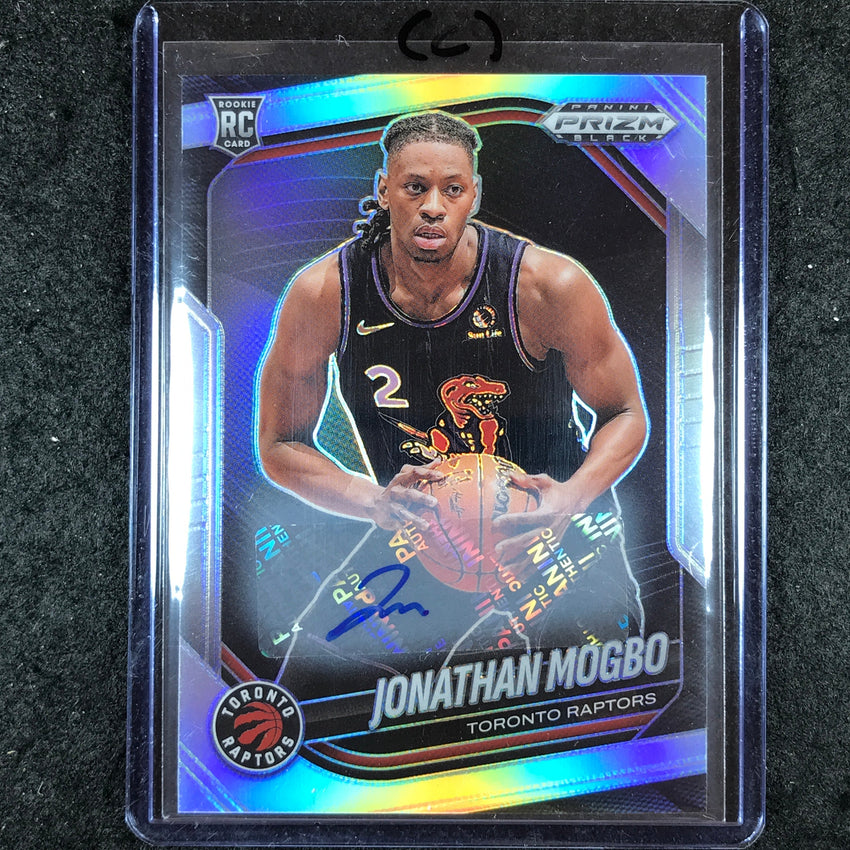 2024-25 Prizm Black JONATHAN MOGBO Base Rookie Auto Silver #227 (C)