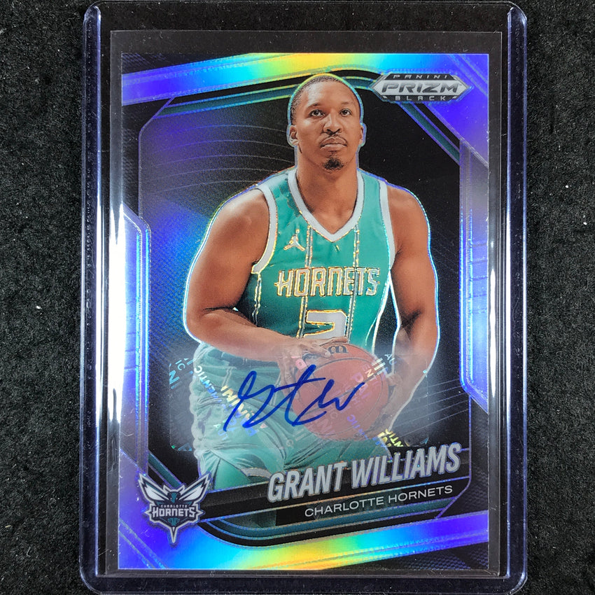 2024-25 Prizm Black GRANT WILLIAMS Base Auto Silver #231