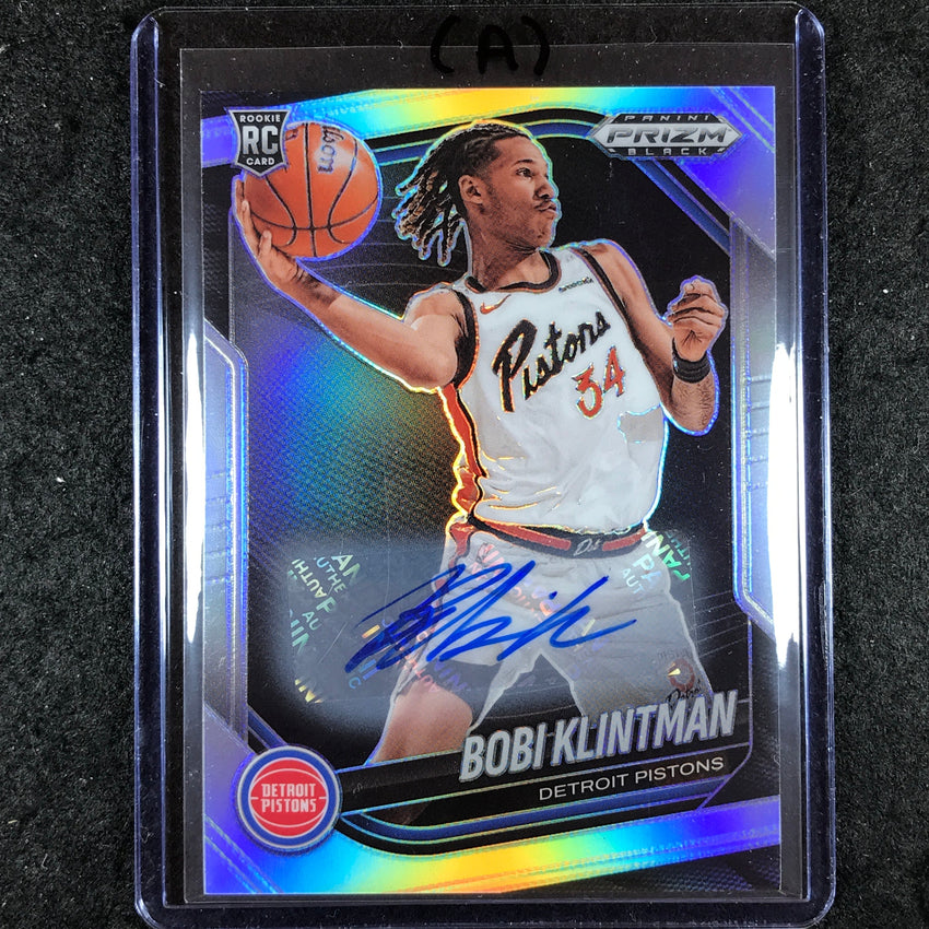 2024-25 Prizm Black BOBI KLINTMAN Base Rookie Auto Silver #234 (A)