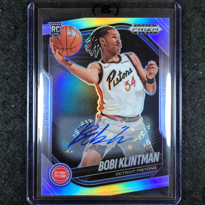 2024-25 Prizm Black BOBI KLINTMAN Base Rookie Auto Silver #234 (B)