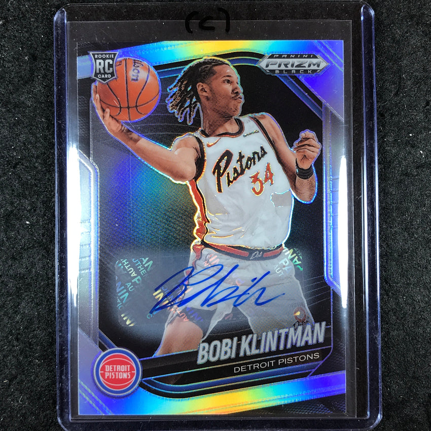 2024-25 Prizm Black BOBI KLINTMAN Base Rookie Auto Silver #234 (C)