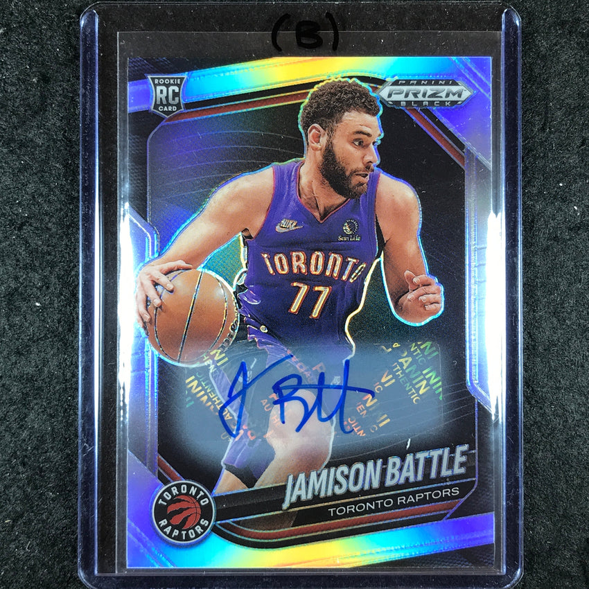2024-25 Prizm Black JAMISON BATTLE Base Rookie Auto Silver #237 (B)