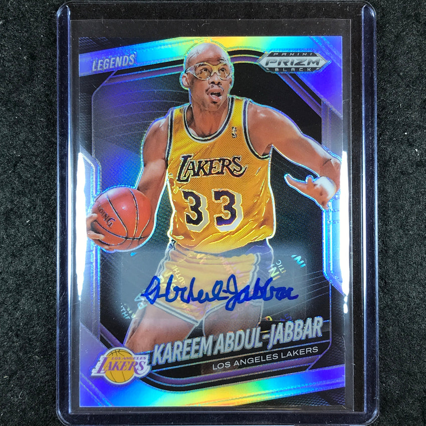 2024-25 Prizm Black KAREEM ABDUL-JABBAR Base Auto Silver #270