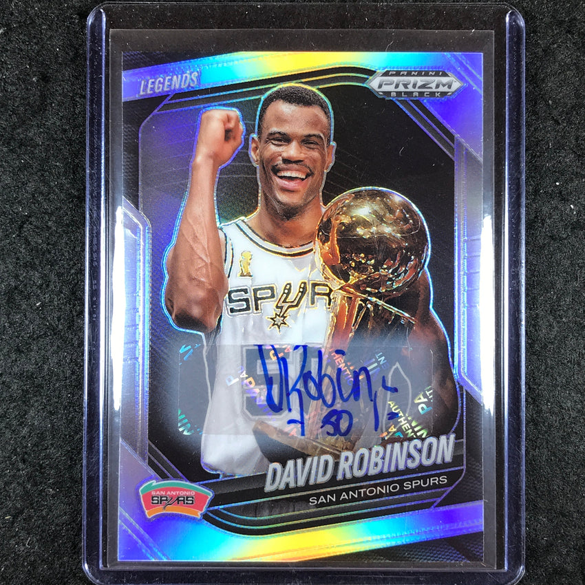 2024-25 Prizm Black DAVID ROBINSON Base Auto Silver #282